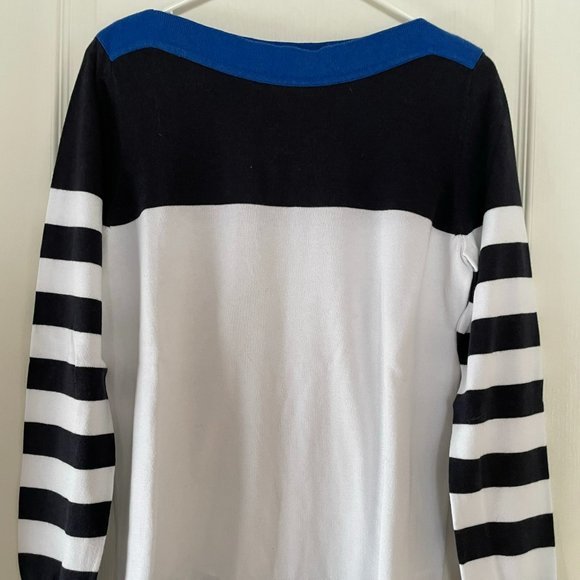 Michael Kors Womens Color Block Stripe Sweater Size Medium EUC - Picture 1 of 6